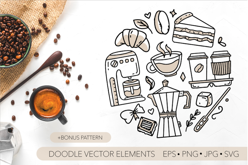 clipart-coffee-doodle-set