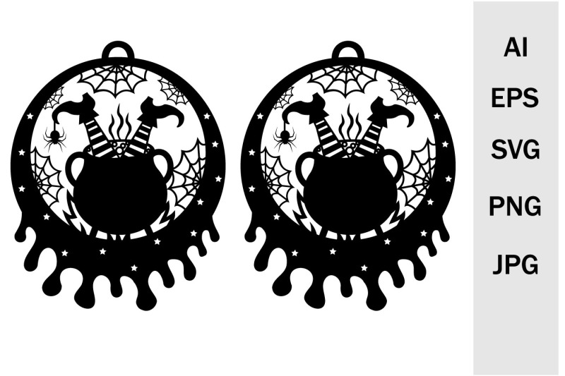 earrings-and-pendants-for-halloween-svg-template