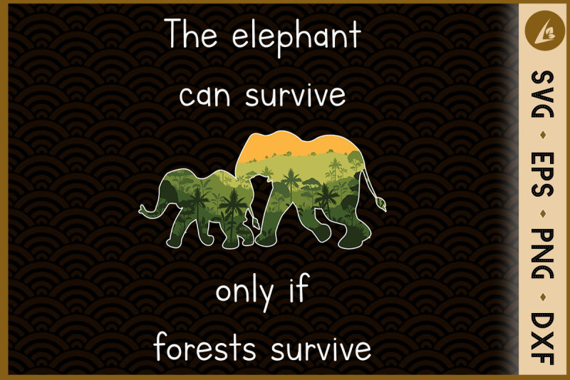 save-forest-save-elephant-svg