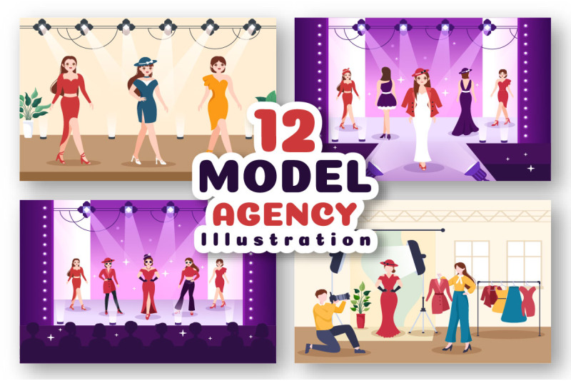 12-professional-model-illustration