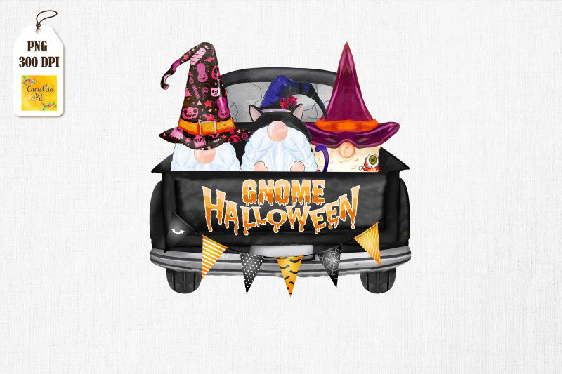 witch-gnomes-halloween-in-a-car