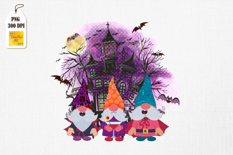 halloween-gnomes-vampire-gnome-witch