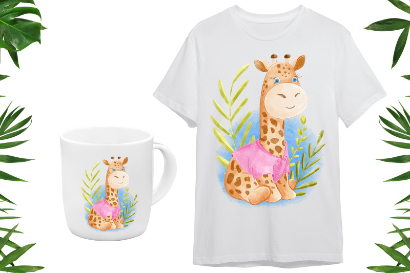 watercolor-cute-giraffe-illustration-sublimation-design