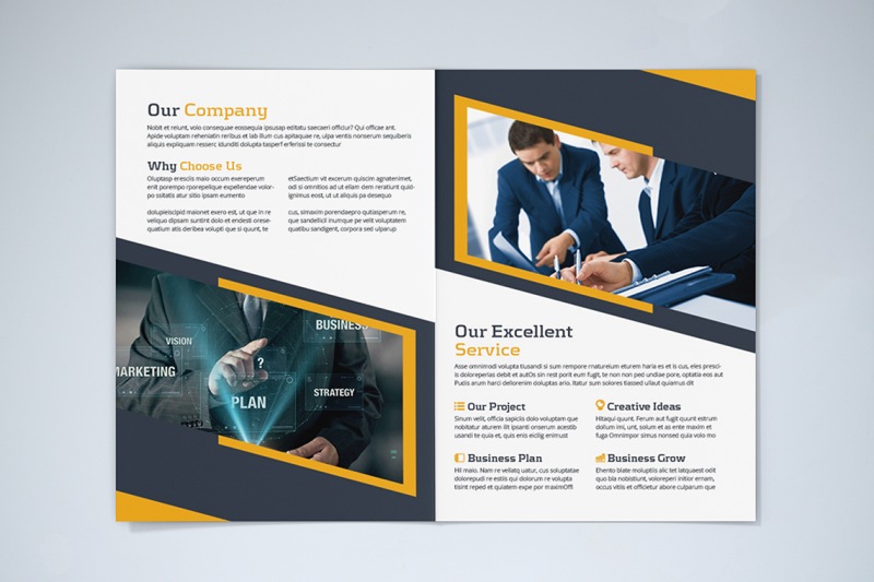 bifold-business-brochure-template