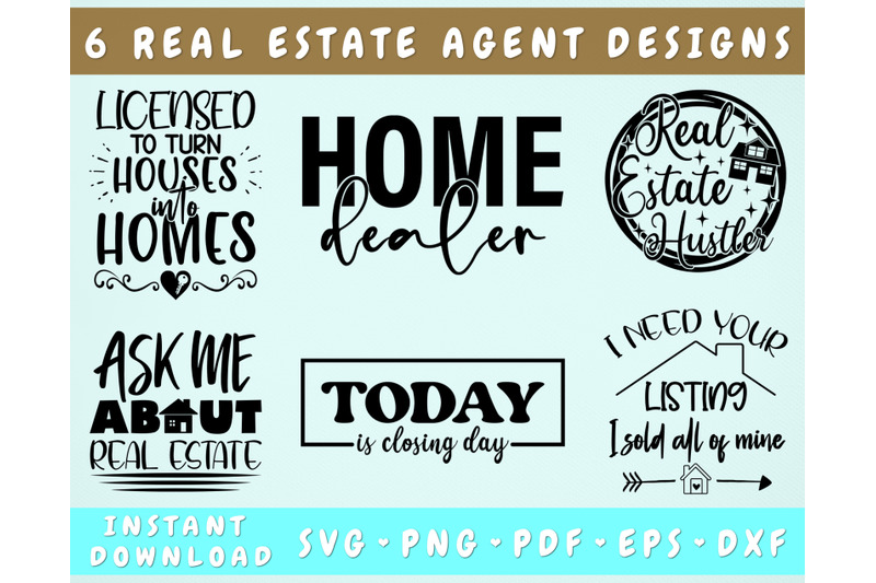 real-estate-agent-svg-bundle-6-designs-real-estate-quotes-svg