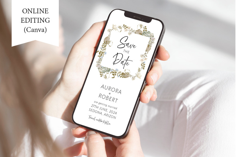 electronic-save-the-date-template-autumn-floral-invitation-canva-phone