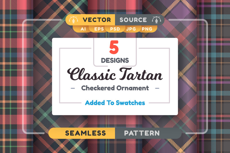 set-5-tartan-seamless-pattern-element-png