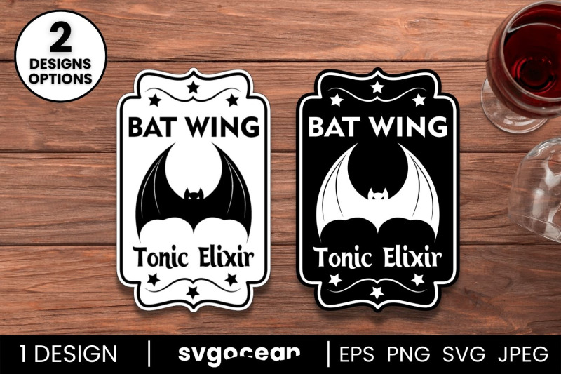 bat-wing-bottle-labels-svg
