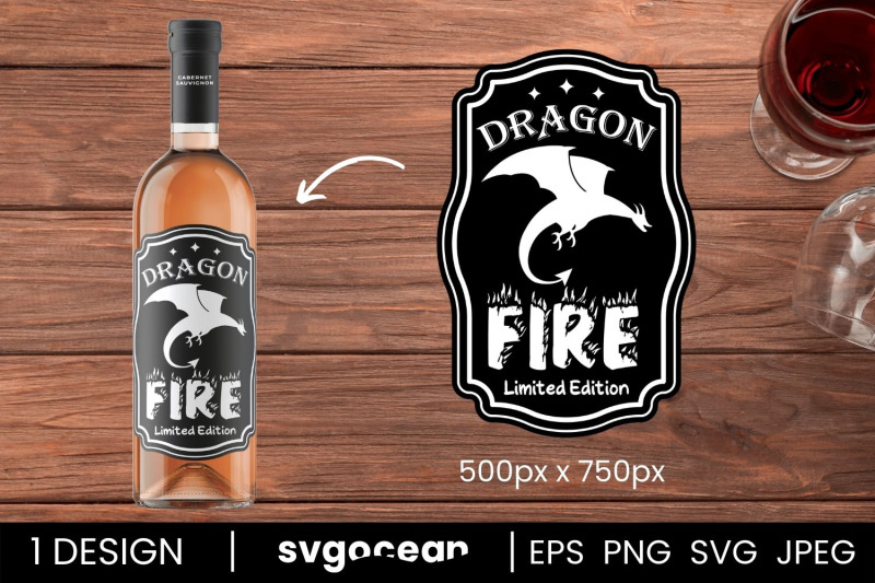dragon-fire-bottle-labels-svg