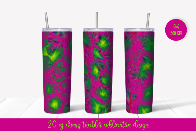 magenta-green-abstract-tumbler-wrap-sublimation