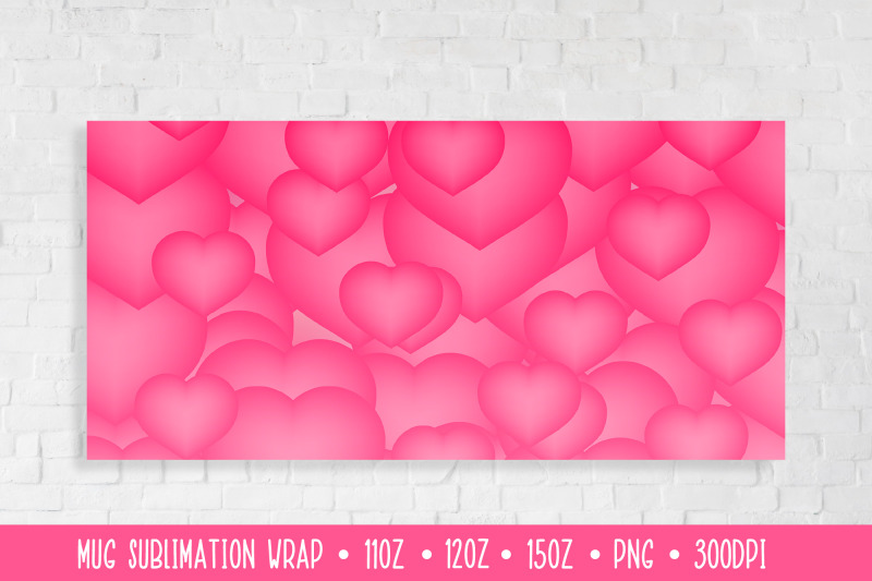 3d-hearts-mug-sublimation-design-pink-mug-wrap