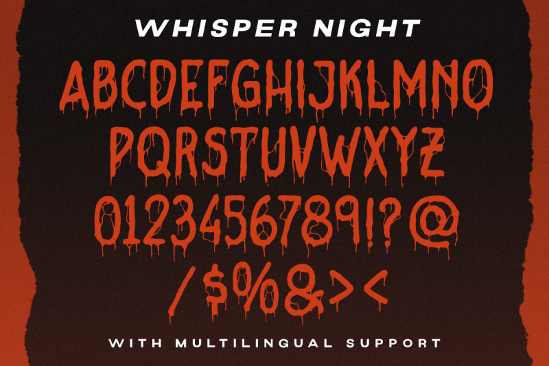 whisper-night-horror-display-font