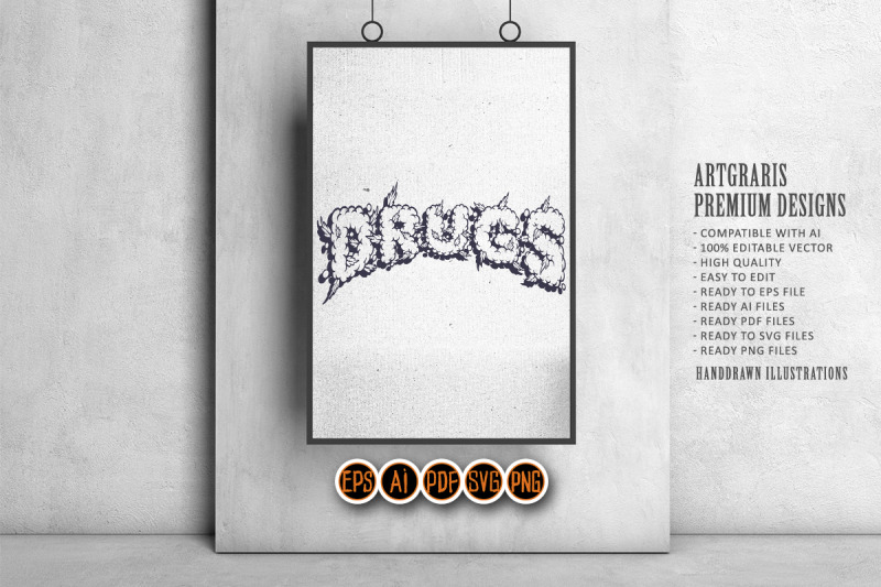 drugs-weed-lettering-words-silhouette-with-smoke-effects