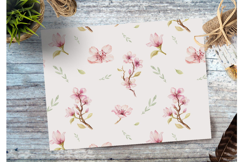 watercolor-blossom-flowers-amp-floral-pattern-wedding-digital-paper