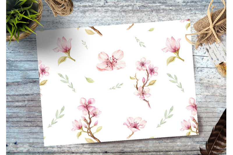watercolor-blossom-flowers-amp-floral-pattern-wedding-digital-paper