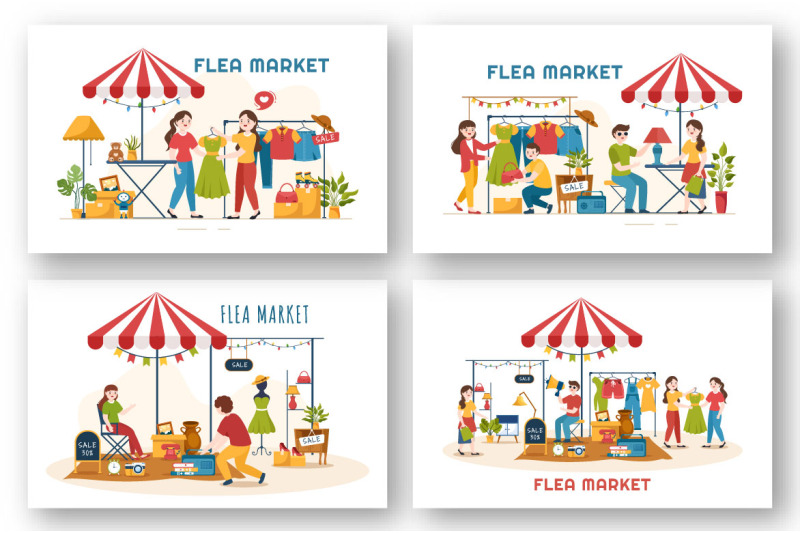 10-flea-market-second-hand-shop-illustration