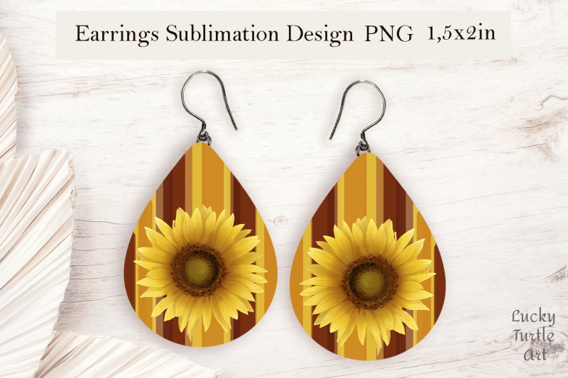 sunflower-teardrop-sublimation-earrings-design