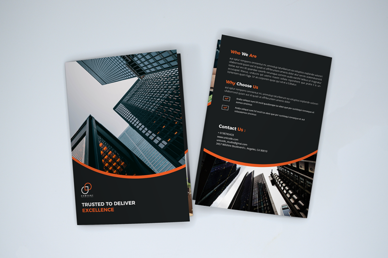 bifold-business-brochure-template