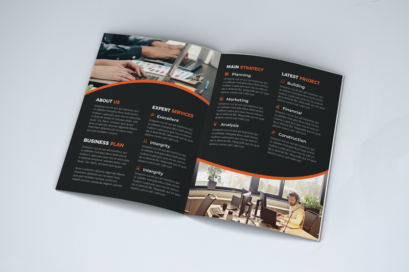 bifold-business-brochure-template