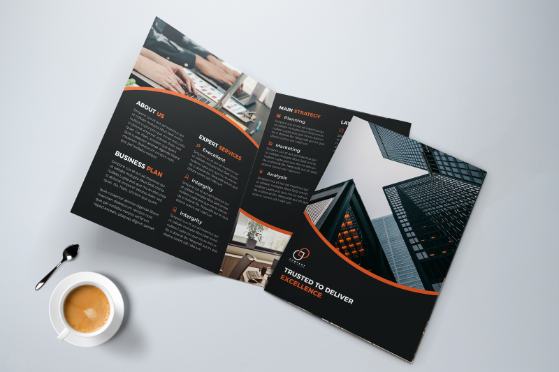 bifold-business-brochure-template