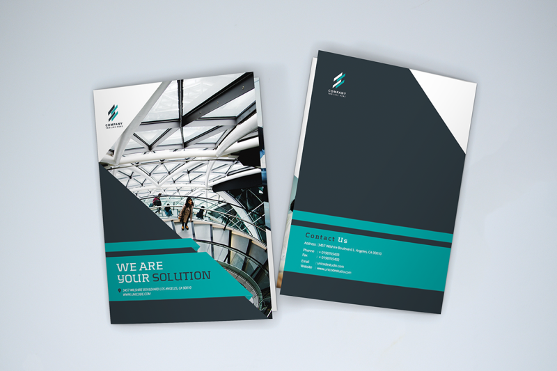 bifold-business-brochure-template