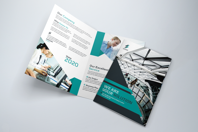 bifold-business-brochure-template