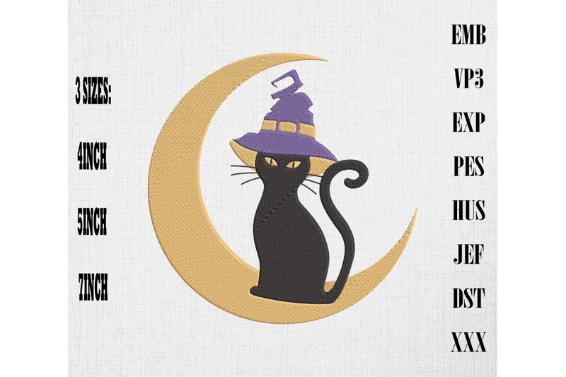 black-cat-witch-hat-amp-moon-embroidery-happy-halloween