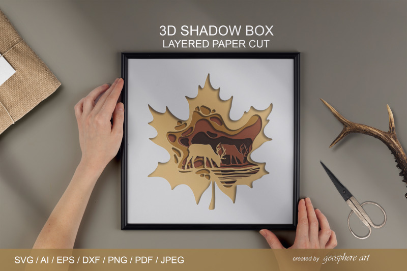 fall-maple-leaf-shadow-box-layered-papercut-svg-laser-cut
