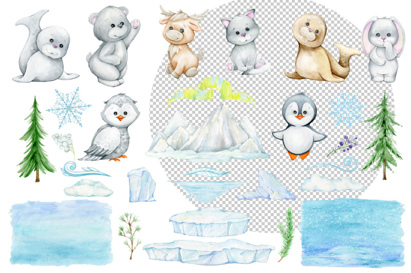 arctic-animal-watercolor-clipart-winter-holiday-graphic-baby-polar-b