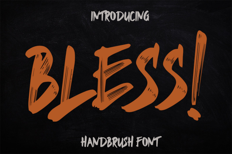 bless-brush-font