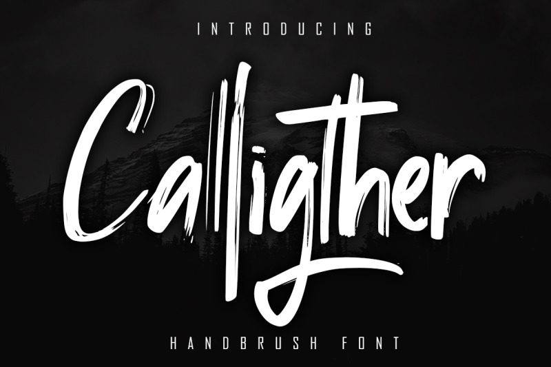 calligther-handbrush-font