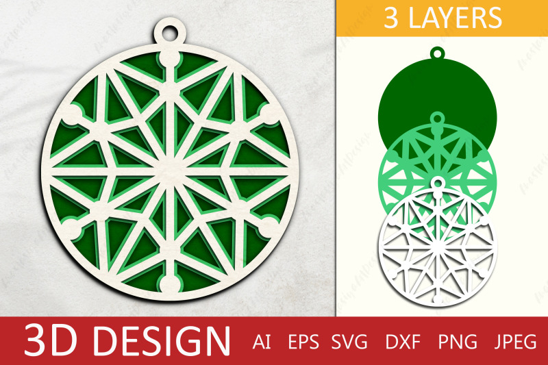 christmas-3d-layered-ornament-3d-snowflake