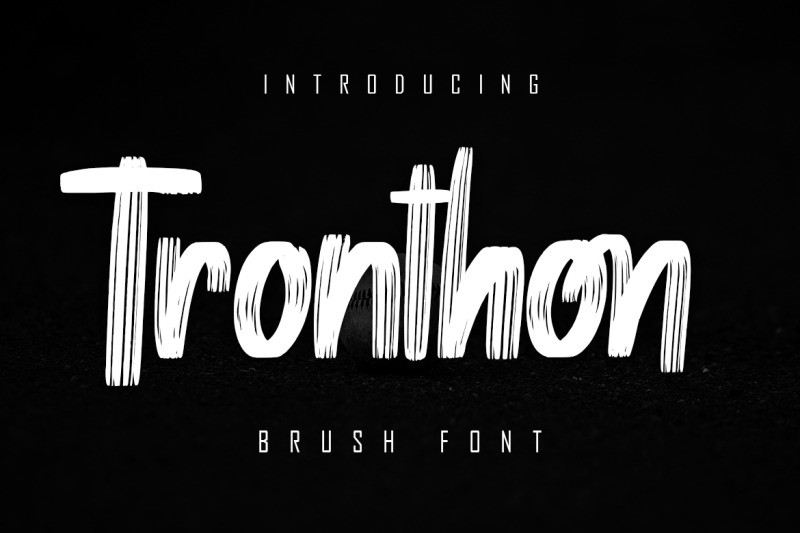 tronthon-brush-font