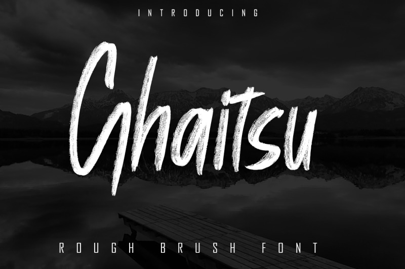 ghaitsu-rough-brush-font