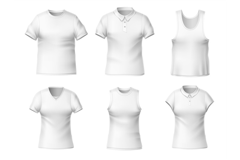 realistic-blank-t-shirts-clear-white-textile-clothes-mockup-male-and