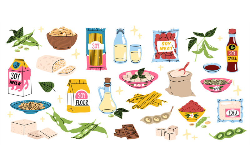 cartoon-soy-products-vegan-protein-organic-food-set-white-beans-ingr