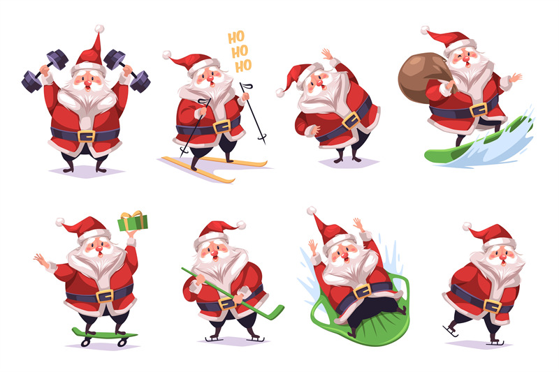 sporting-santa-cute-modern-santa-character-happy-fitness-christmas