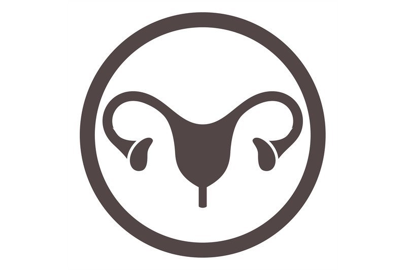 uterus-icon-woman-reproductive-system-medical-symbol