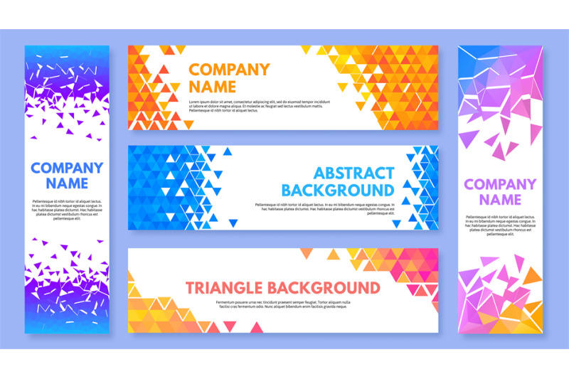 color-triangles-banner-abstract-triangulation-elements-background-ge