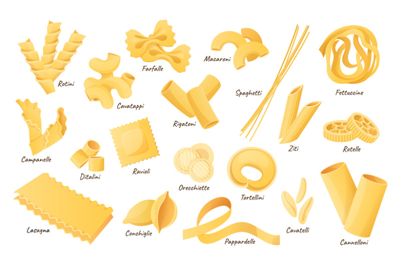 italian-pasta-shapes-fettuccine-spaghetti-and-lasagna-dry-cannellon