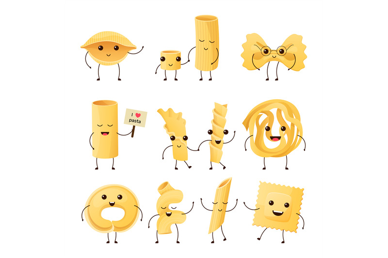 cartoon-italian-pasta-characters-funny-noodle-products-ravioli-masco