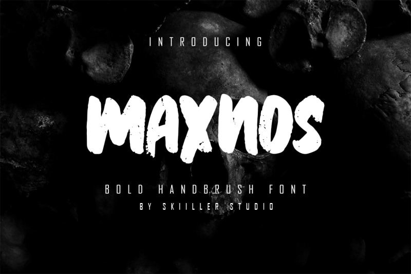 maxnos-bold-handbrush-font