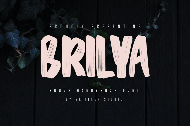 brilya-rough-handbrush-font