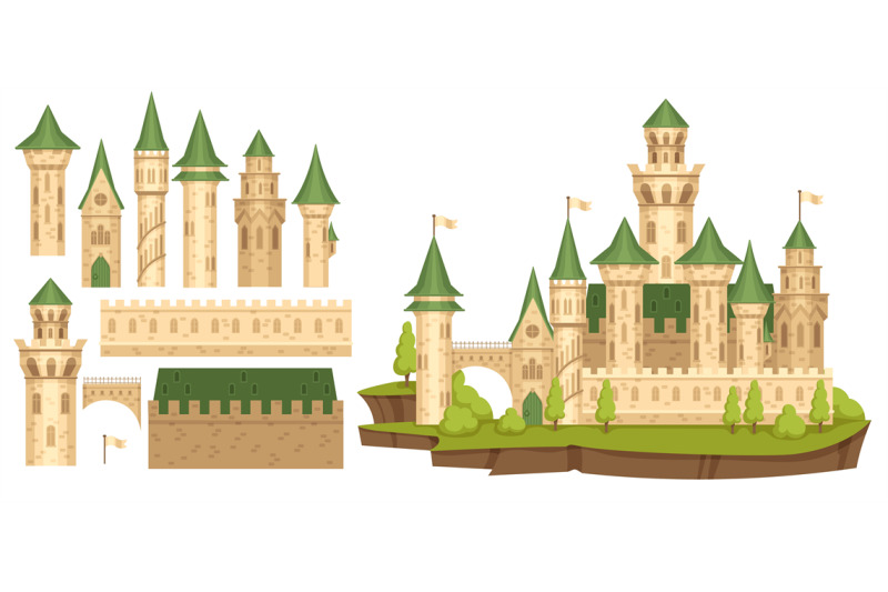 medieval-castle-constructor-old-bastion-cartoon-ancient-tower-creato