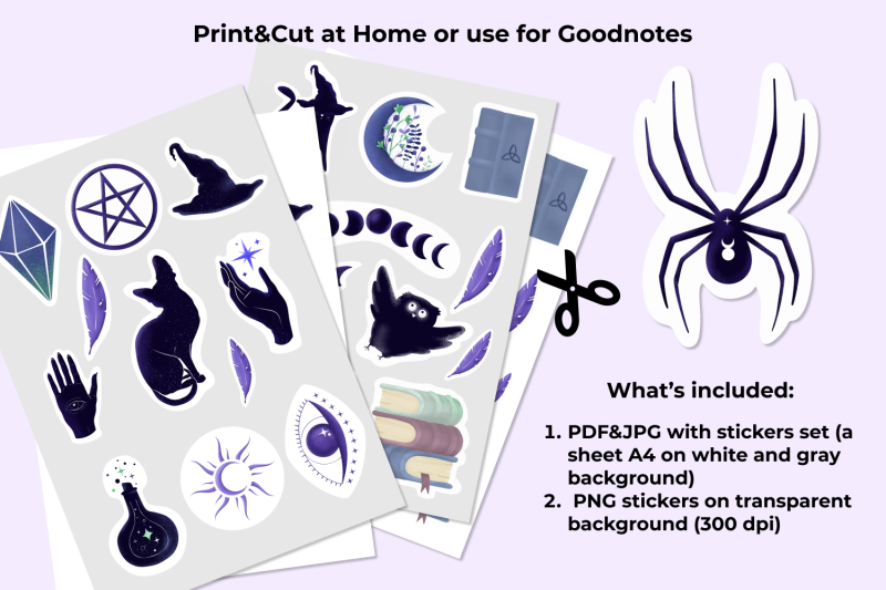 witchy-stickers-printable-witchcraft-goodnotes-stickers