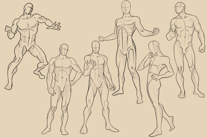 male-pose-procreate-brushes