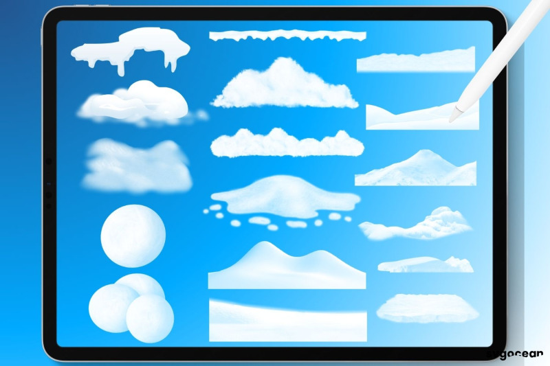 snow-and-ice-procreate-brushes