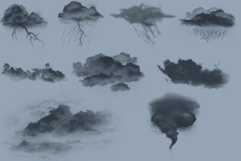 storm-and-lightning-procreate-brushes