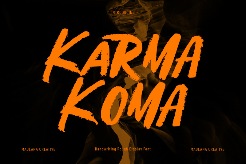 karma-koma-handwritten-display-font