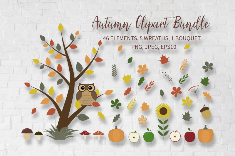 autumn-clipart-bundle-fall-forest-clip-art-set